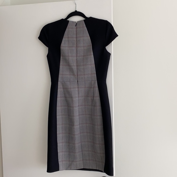 JCrew Navy Plaid Work Dress - Picture 4 of 5